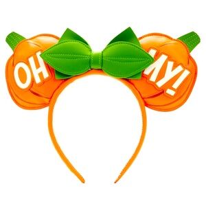 Disney parks Loungefly Disney Minnie Mouse Pumpkin Oh My Ears Headband.
